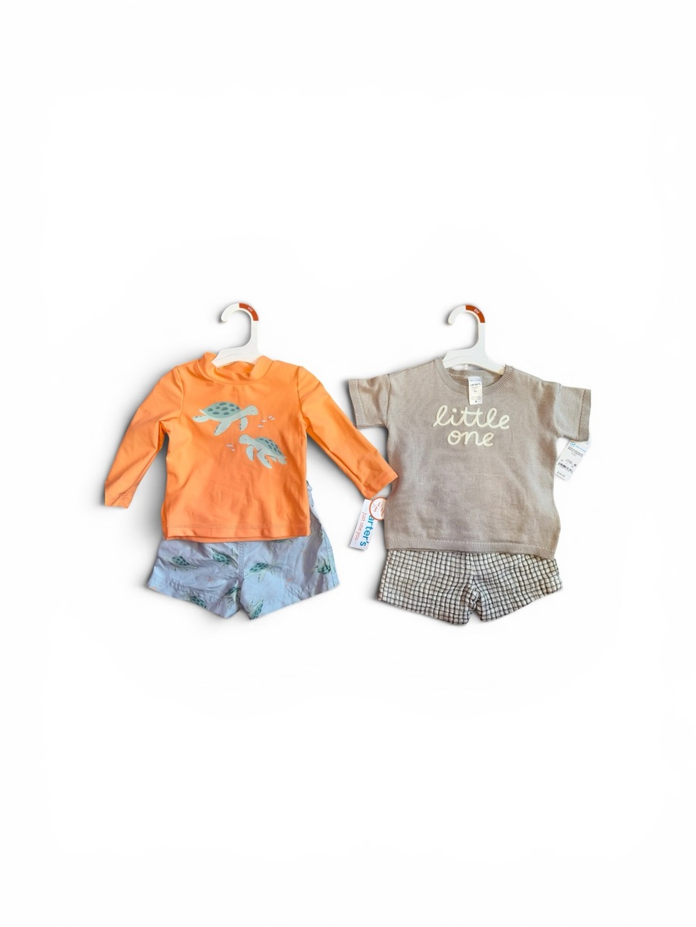 Carter’s baby boy summer swim and casual outfit duo NWT (size 9months)